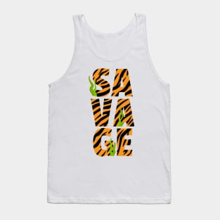 Savage Tiger Print Tank Top